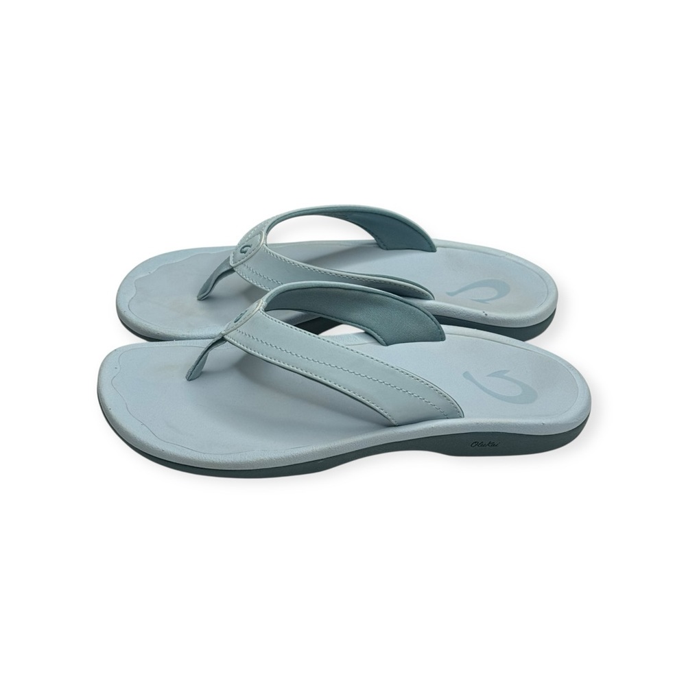Olukai ʊ Ohana Wet Quick Dry Flip Flops ʊ Misty Light Powder Blue ʊ 8M 38 ʊ - Picture 7 of 16